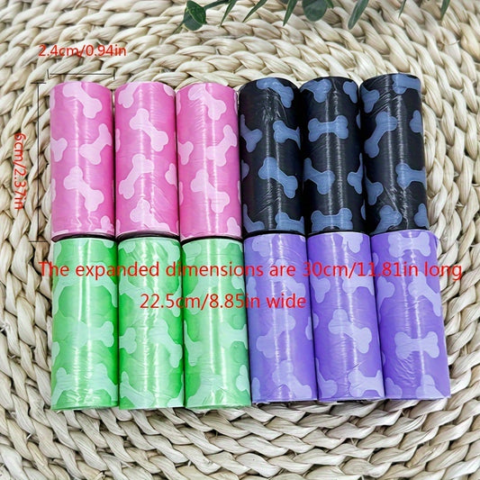 Bone-Print Dog Waste Bags