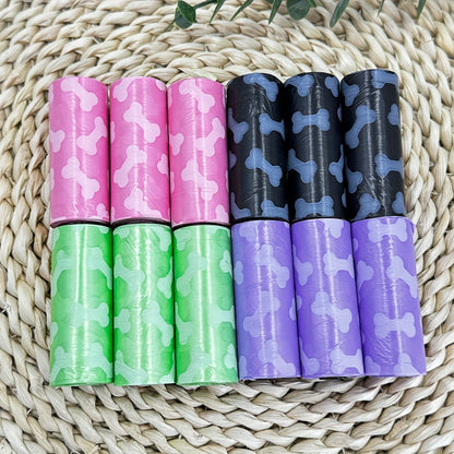 Bone-Print Dog Waste Bags